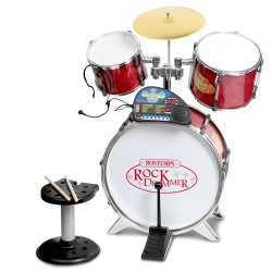 Set de tobe cu panou electric scaun si casti Bontempi