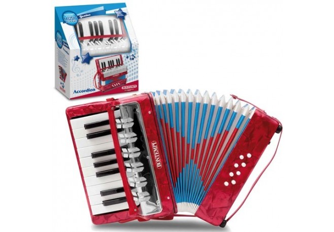 Acordeon din lemn cu 17 taste Bontempi