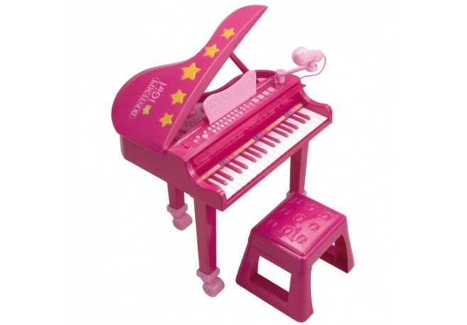 Pian Electric cu microfon si scaun IGirl Bontempi