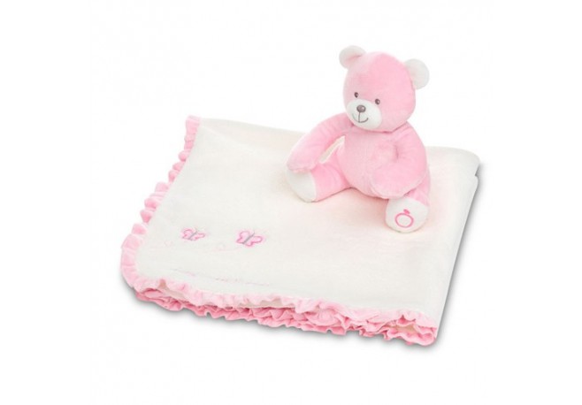 Jucarie 3x1 Ursulet-Zornaitoare si Paturica Piccino Piccio