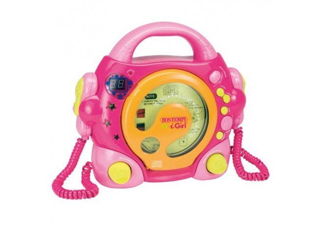 Jucarie CD Player cu 2 Microfoane Singalong Bontempi