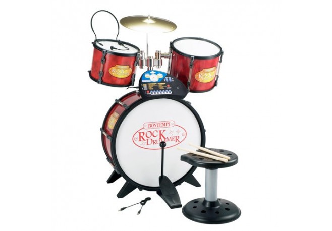 Set de tobe Drummer cu panou electronic Bontempi