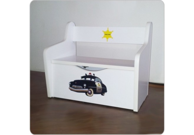 Bancuta lemn Police cu spatiu de depozitare