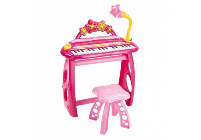 Orga electronica cu microfon scaunel si suport MK3471 Bontempi