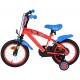 Bicicleta E&L Spiderman 14 inch frana de mana pe roata fata scaun si ghidon reglabil spite metalice roti gonflabile stopuri refl