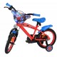 Bicicleta E&L Spiderman 14 inch frana de mana pe roata fata scaun si ghidon reglabil spite metalice roti gonflabile stopuri refl