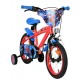 Bicicleta E&L Spiderman 14 inch frana de mana pe roata fata scaun si ghidon reglabil spite metalice roti gonflabile stopuri refl