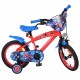 Bicicleta E&L Spiderman 14 inch frana de mana pe roata fata scaun si ghidon reglabil spite metalice roti gonflabile stopuri refl