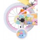 Bicicleta E&L Disney Stitch Girls 14 inch frana de mana pe ambele roti scaun si ghidon reglabil spite metalice roti gonflabile s
