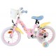 Bicicleta E&L Disney Stitch Girls 14 inch frana de mana pe ambele roti scaun si ghidon reglabil spite metalice roti gonflabile s