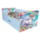 Pat Magic Unicorn cu saltea cadou si sertar