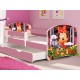 Pat tineret Minnie roz cu sertar si saltea cadou