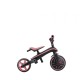 Tricicleta Globber EXPLORER PLIABLA 4 in 1 functie free wheel scaun ajustabil roti EVA centura siguranta in 5 puncte culoare roz