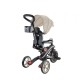 Tricicleta Globber EXPLORER PLIABLA 4 in 1 functie free wheel scaun ajustabil roti EVA centura siguranta in 5 puncte culoare bej
