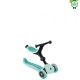 Trotineta Globber GO UP ACTIVE 3 in 1 cu maner de impins scaun si ghidon ajustabile roti cu lumini LED culoare verde
