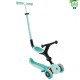Trotineta Globber GO UP ACTIVE 3 in 1 cu maner de impins scaun si ghidon ajustabile roti cu lumini LED culoare verde