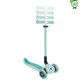 Trotineta Globber GO UP ACTIVE 3 in 1 cu maner de impins scaun si ghidon ajustabile roti cu lumini LED culoare verde