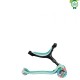 Trotineta Globber GO UP ACTIVE 3 in 1 cu maner de impins scaun si ghidon ajustabile roti cu lumini LED culoare verde