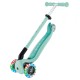 Trotineta Globber GO UP ACTIVE 3 in 1 cu maner de impins scaun si ghidon ajustabile roti cu lumini LED culoare verde