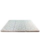Saltea Pliabila Spuma Poliuretanica 120x60x5 cm - Light Blue with Dots