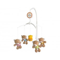 Carusel muzical patut bebe Baby Mix TK 788M Honey