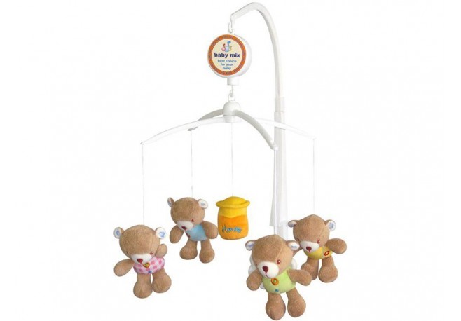 Carusel muzical patut bebe Baby Mix TK 788M Honey