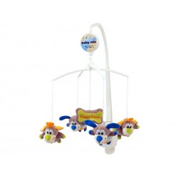 Carusel muzical patut bebe Baby Mix TK 368M Happy Farm