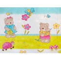 Perna De Alaptare Multifunctionala C MyKids Teddy Gradina Albastru