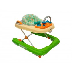 Premergator copii 2 in 1 cu roti din silicon Baby Mix BG-0416 Verde Crem