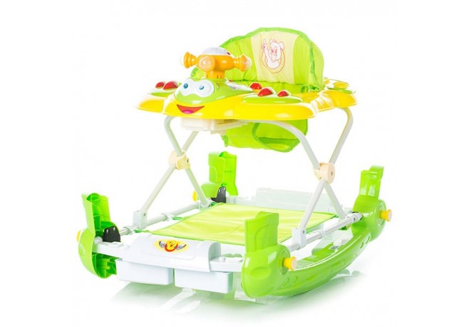 Premergator cu balansoar Chipolino Teddy green