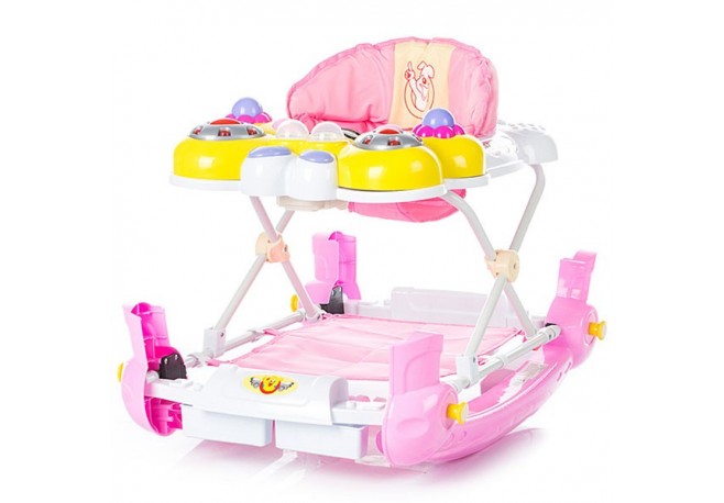 Premergator cu balansoar Chipolino Daisy pink