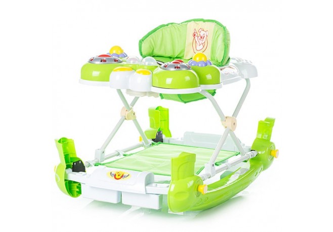 Premergator cu balansoar Chipolino Daisy green