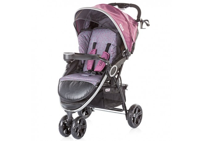 Carucior Chipolino Aldo purple cu husa de picioare