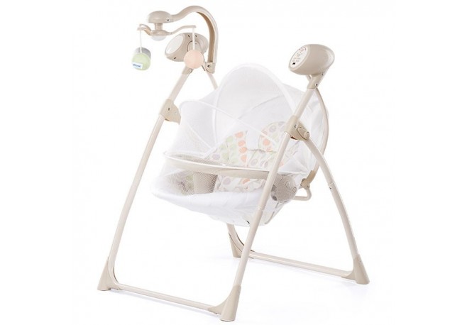 Leagan si balansoar electric Chipolino Tropicana white