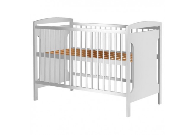 Patut copii din lemn Hubners Karly 120x60 cm alb