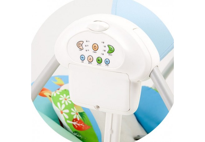 Leagan si balansoar electric Chipolino Sonata mushroom