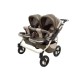 Carucior Pentru Gemeni MyKids Solar DUO Maro-Crem
