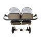Carucior Pentru Gemeni MyKids Solar DUO Maro-Crem