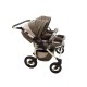Carucior Pentru Gemeni MyKids Solar DUO Maro-Crem