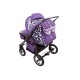 Carucior Pentru Gemeni MyKids Duet Mov Inchis-Mov Deschis