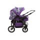 Carucior Pentru Gemeni MyKids Duet Mov Inchis-Mov Deschis