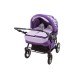 Carucior Pentru Gemeni MyKids Duet Mov Inchis-Mov Deschis
