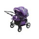 Carucior Pentru Gemeni MyKids Duet Mov Inchis-Mov Deschis