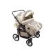 Carucior Pentru Gemeni MyKids Duet Maro Deschis-Bej