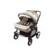 Carucior Pentru Gemeni MyKids Duet Maro Deschis-Bej