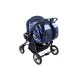 Carucior Pentru Gemeni MyKids Duet Albastru-Negru1