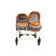 Carucior Pentru Gemeni MyKids Solar DUO Portocaliu Color