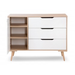 Comoda De Infasat Copii Klups Sofie Alb-Natur