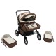 Carucior Pentru Gemeni MyKids Duet Maro-Beige 4