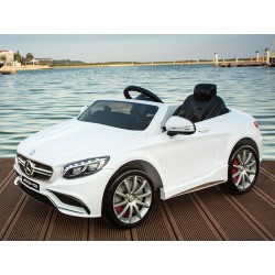 Masina Electrica Moni Mercedes Benz AMG S63 Alb